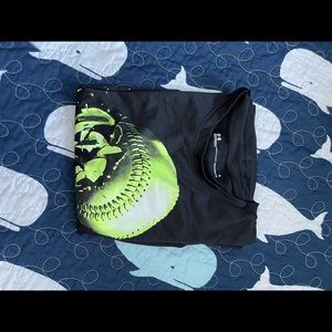Youth size 6 boys baseball under armour tshirt